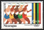 Stamps Nicaragua -  ATLANTA  1996  CAMINATA