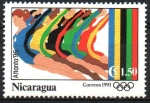Stamps Nicaragua -  ATLANTA  1996  GIMNASIA  DE  MUJERES