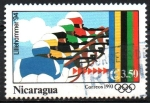 Sellos de America - Nicaragua -  ATLANTA  1996  BIATHLON
