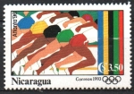 Stamps Nicaragua -  ATLANTA  1996  CARRERA