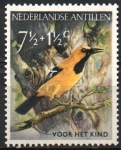 Stamps : America : Netherlands_Antilles :  AVES,  OROPENDOLA  AMARILLA.