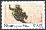 Stamps Nicaragua -  ESTATUA  DEL  GUARDIAN