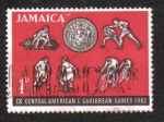 Stamps : America : Jamaica :  Juegos Centroamericanos y del Caribe