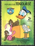 Stamps Togo -  50th  ANIVERSARIO  DEL  PATO  DONALD.  CHIP,  DALE  Y  DONALD.  