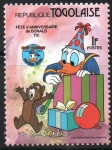 Stamps Togo -  50th  ANIVERSARIO  DEL  PATO  DONALD,  CHIP  Y  DONALD. 