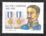 Stamps Argentina -  1789 - General José I. Garmendia
