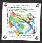 Stamps : America : Argentina :  53 H.B. - Cumbre de la Tierra, Preservación del sistema ecológico