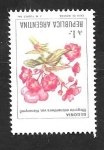 Stamps : America : Argentina :  1480 - Flor, Begonia micranthera