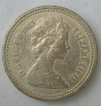 monedas de Europa - Reino Unido -  1983 - one pound