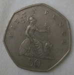 monedas de Europa - Reino Unido -  1997 fifty pence