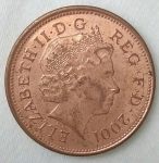 monedas de Europa - Reino Unido -  2001 two pence