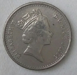 monedas de Europa - Reino Unido -  1995 five pence