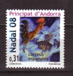 Stamps Andorra -  Navidad