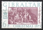 Sellos de Europa - Gibraltar -  NAVIDAD  DE  JUSTUS  DANCKERTS