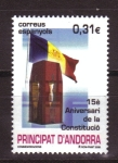 Stamps Europe - Andorra -  15 ANIVERSARIO CONSTITUCIÓN
