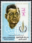 Stamps : Asia : Yemen :  RES-AÑO INTERNACIONAL DE LOS DERECHOS HUMANOS-5ºANIV.MUERTE DE KENNEDY
