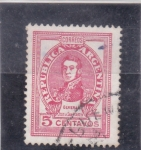 Stamps Argentina -  José de San Martín