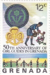 Sellos del Mundo : America : Granada : 50 aniversario de niñas guia en Grenada