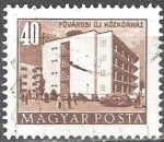 Stamps Hungary -  Edificios del plan quinquenal en Budapest.hospital Metropolitano.  