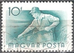Stamps Hungary -  Trabajadores húngaros.Pescador.