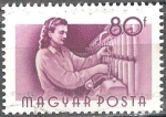 Stamps Hungary -  Trabajadores húngaros.Trabajador textil.  