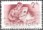 Stamps Hungary -  Trabajadores húngaros.Soldador.