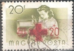 Stamps Hungary -  Trabajadores húngaros.Ensamblador de radio.Sobreimpresión de la Cruz Roja.  