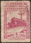 Sellos de Europa - Espa�a -  Locomotora 240. XI Congreso Int Ferrocarril  1930 4 ptas