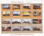 Stamps United Arab Emirates -  LOCOMOTORAS