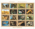 Sellos de Asia - Emiratos rabes Unidos -  ANIMALES SALVAJES
