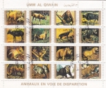 Stamps United Arab Emirates -  ANIMALES SALVAJES