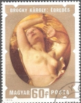 Stamps Hungary -   Pinturas de desnudos.Despertar por Károly Brocky.