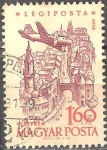 Stamps Hungary -  40º aniv de los sellos húngaros de correo aéreo.Castillo de Veszprém.