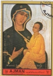 Stamps United Arab Emirates -  VIRGEN Y NIÑO