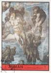 Sellos de Asia - Emiratos rabes Unidos -  PINTURA DE MICHELANGELO