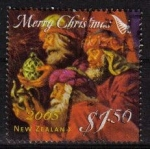 Stamps New Zealand -  NUEVA ZELANDA 2005 Sello Navidad Christmas