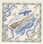 Stamps : Europe : Monaco :  1º RALLYE AEREO