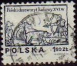 Stamps Poland -  POLONIA 1974 Michel 2351 Sello Serie Basica Caceria Usado