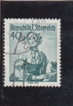 Stamps Austria -  TRAJE REGIONAL- VIENA 1840