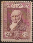 Stamps Spain -  Retrato de Goya  1930  20 cents