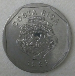 monedas de America - Costa Rica -  1992 - 10 colones