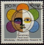 Stamps Poland -  POLONIA 1978 Michel 2565 Sello Festival Estudiantil Swiatowy Hawana Yvert 2389