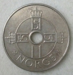 monedas de Europa - Noruega -  2002 - 1 krone