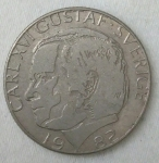 monedas de Europa - Suecia -  1980 - 1 kr
