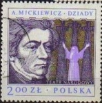 Stamps Poland -  POLONIA 1978 Michel 2594 Sello Dramaturgo A. Mickiewicz Dziady Yvert2410