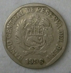 monedas de America - Per� -  1996 - 50 centimos