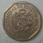 monedas del Mundo : America : Per� :  2010 -1 nuevo sol