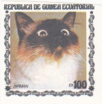 Stamps : Africa : Equatorial_Guinea :  GATO- BIRMAN