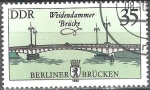Sellos de Europa - Alemania -  Puentes de Berlin-puente Weidendamer (DDR).