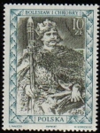 Stamps Poland -  POLONIA 1995 Michel 3521 Sello Nuevo Gobernantes Historicos Rey Boleslaw I Chrobry Boleslao el Bravo